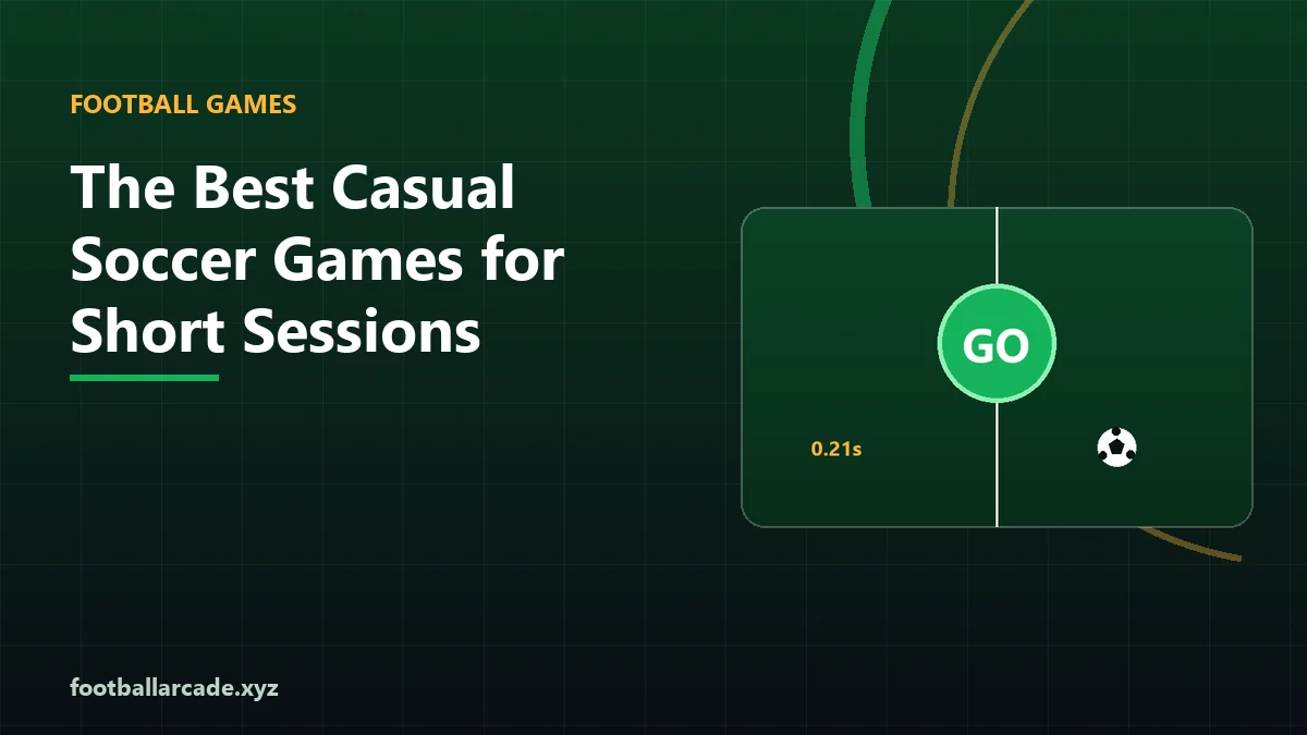 Illustration representing short casual football gaming sessions