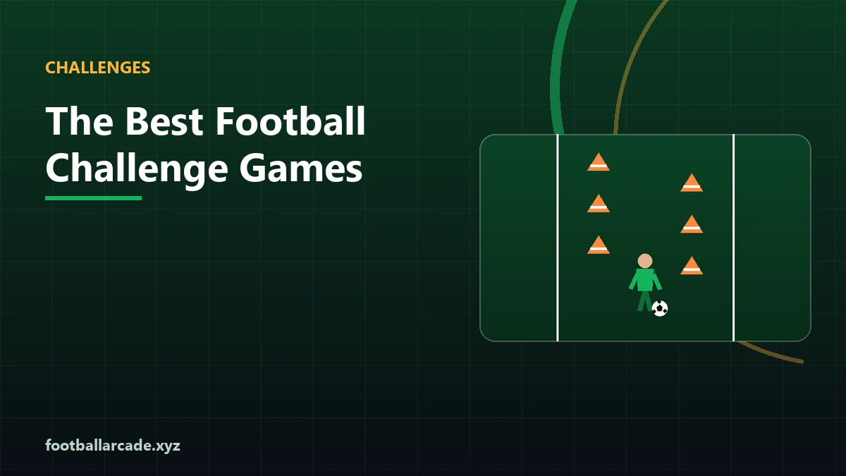 Illustration representing football challenge games and high scores