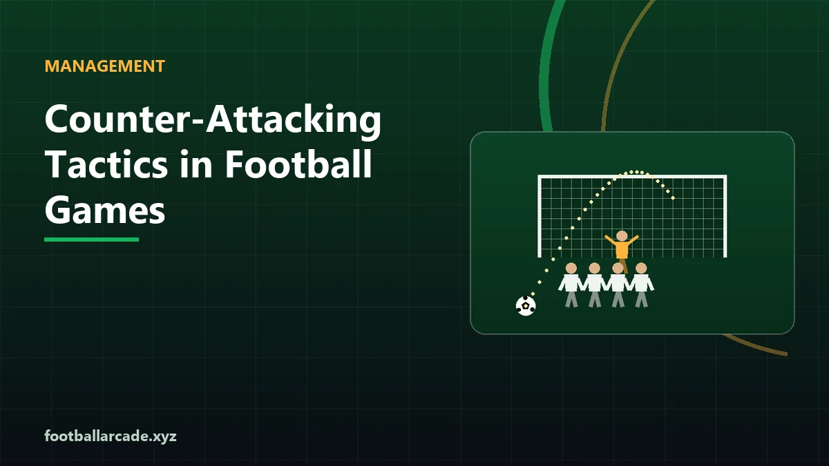 Illustration of a counter-attacking move in a football game