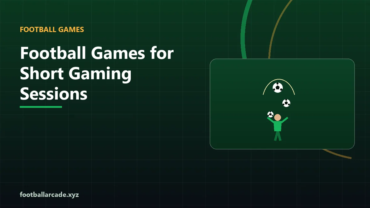 Illustration representing short football gaming sessions