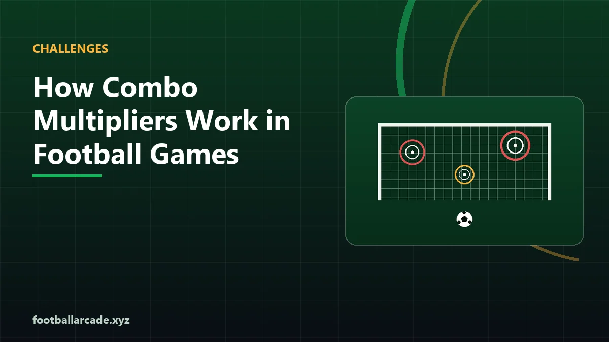 Illustration of a combo multiplier rising in a football game