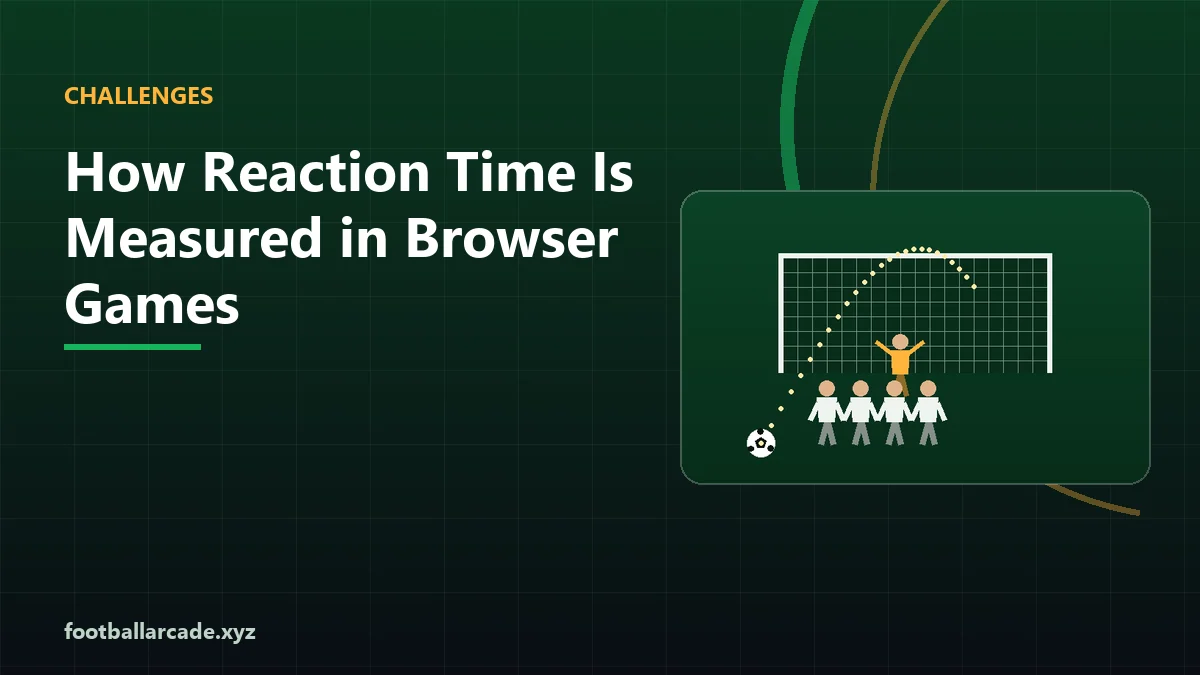 Illustration of a timing measurement in a browser reaction test
