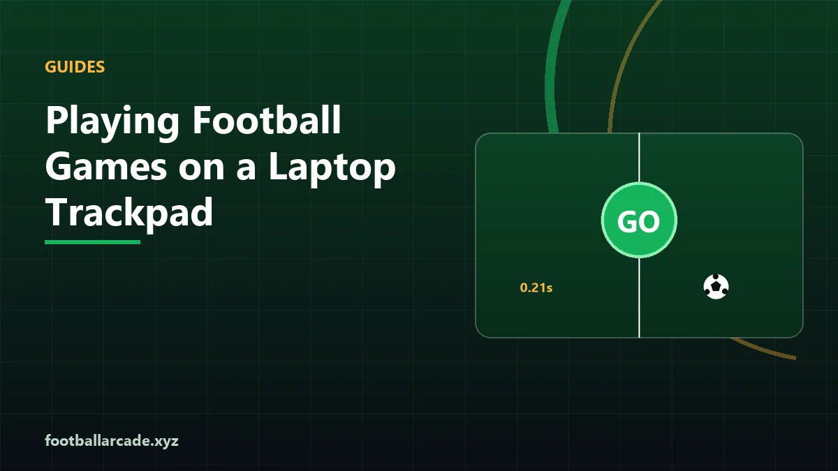 Illustration of a laptop trackpad being used for a browser game