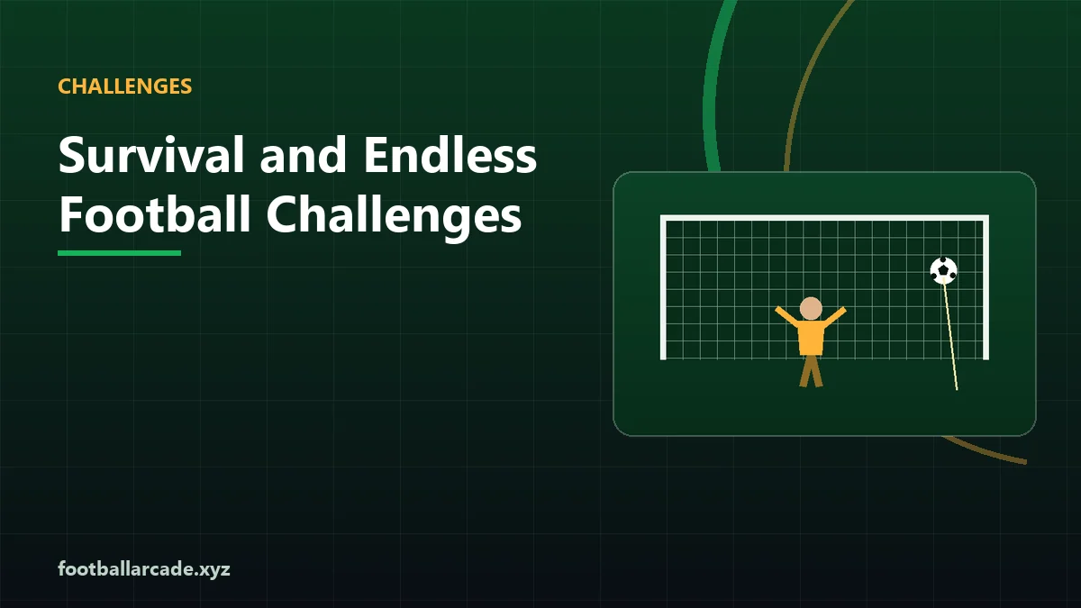 Illustration of an endless football run with rising difficulty