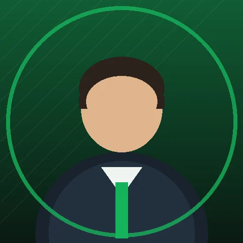 Illustrated editorial portrait of Daniel Carter, Football Gaming Editor at Football Arcade