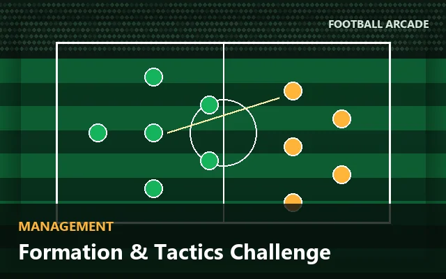 Formation & Tactics Challenge — strategy football arcade game on Football Arcade